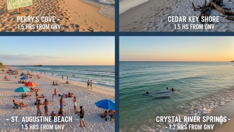 4 Easy Beaches Close to Gainesville Florida Sun Sand
