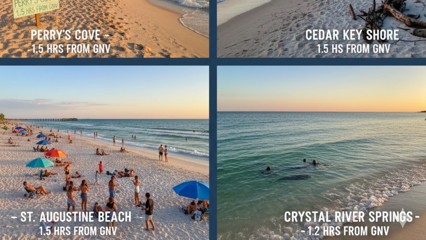 4 Easy Beaches Close to Gainesville Florida Sun Sand